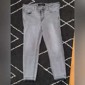 🏈3/$25 Liverpool grey jeans with black distressed hem